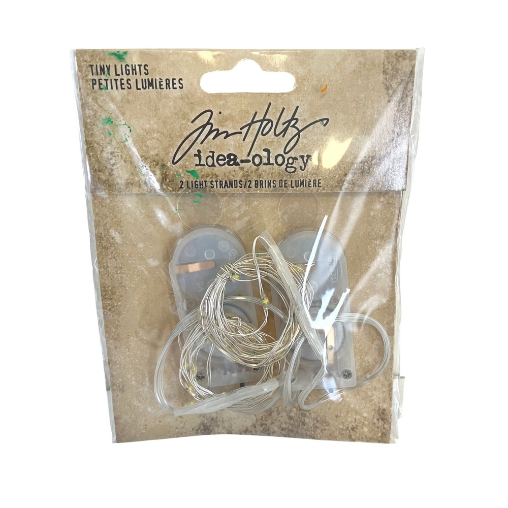 Tim Holtz Idea-ology Tiny Lights Clear 2 Piece New TH94019 Assemblage